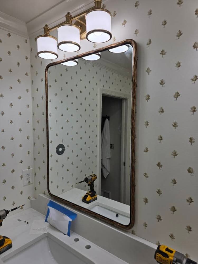 Deck framing in progress